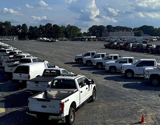 Lot filling with equipment available for auction